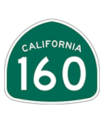 California Highway 160 sign